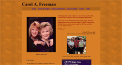 Desktop Screenshot of carolfreeman.info